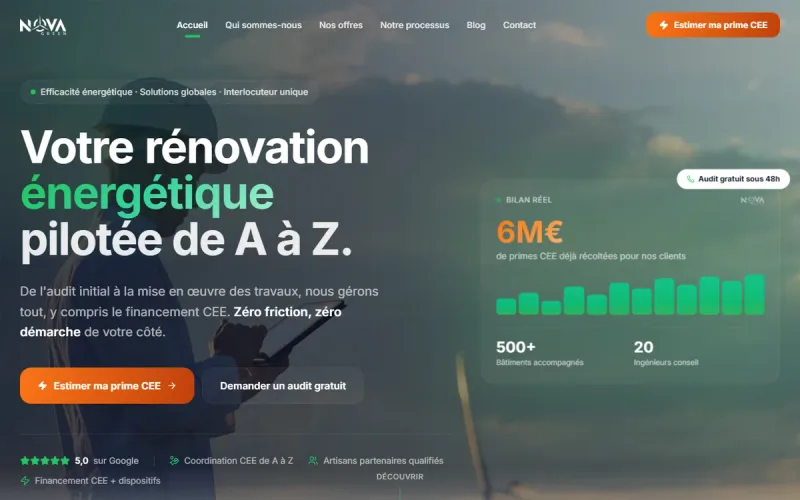 Réalisation web SDR Web – Nova Green, agence web Montpellier